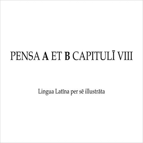 Lingua latina per se illustrata: Cap. XVII (Exercitium 4)