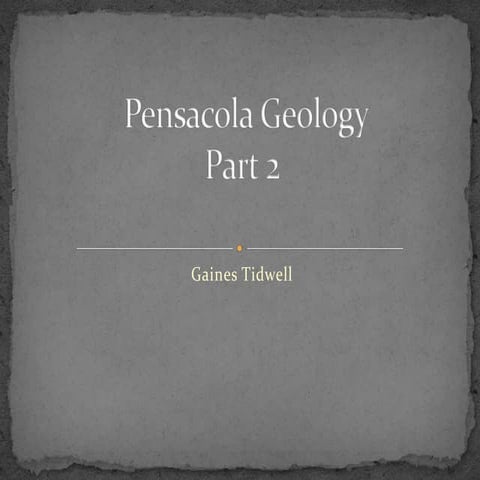 Pensacola Geology P2