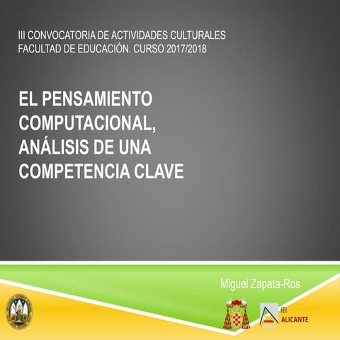 El pensamiento computacional, análisis de una competencia clave