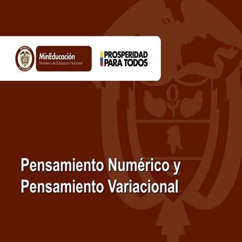 Pensamientos  Numérico y Variacional