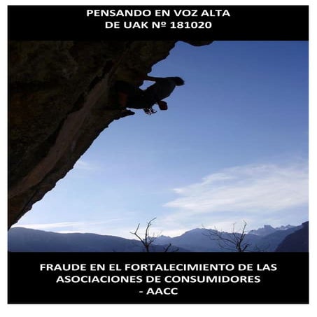 Pensando en voz alta de UAK EL FORTALECIMIENTO DE LAS ASOCIACIONES DE CONSUMI...