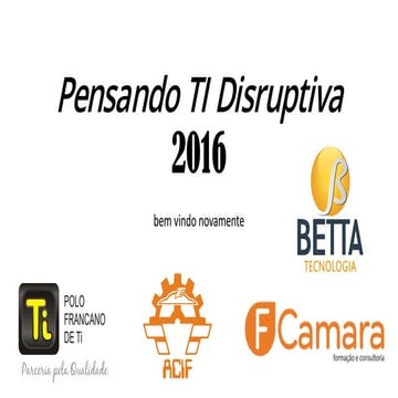 Pensando TI Disruptiva 