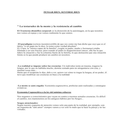 Pensar bien