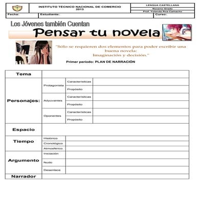 Pensar tu novela