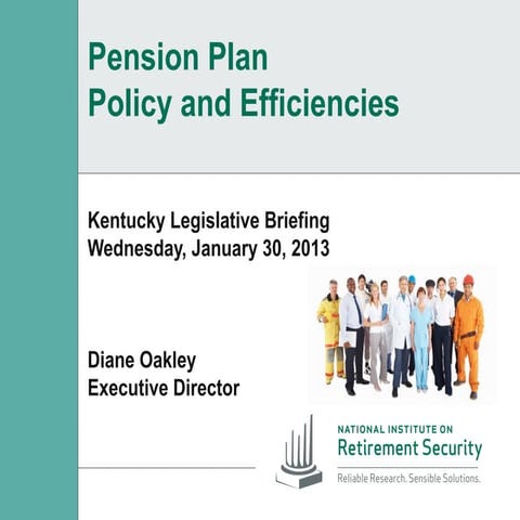 Pension plan policy and efficiencies