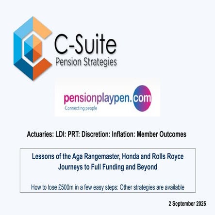 Pension Playpen - The Honda Aga pension scheme comparison.pptx