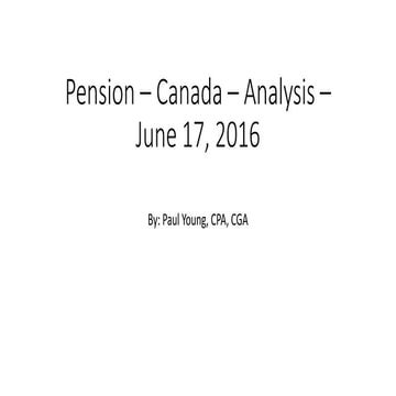 Pensions for Canada - Analysis - June 17 2016