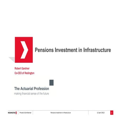 Pensions Investment in Infrastructure