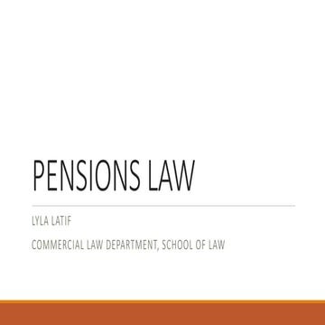 Pensions law in Kenya