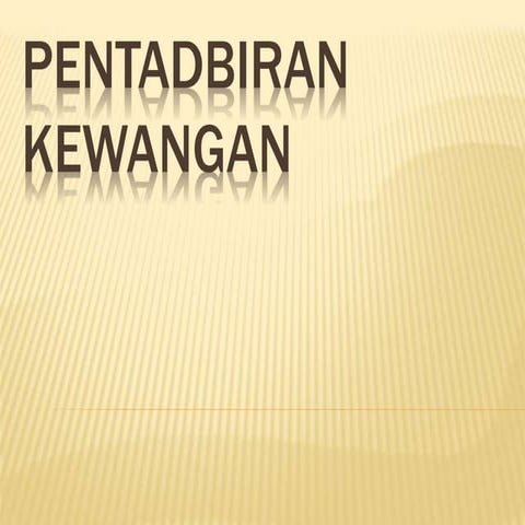 Pentadbiran kewangan
