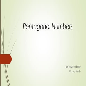 Pentagonal numbers