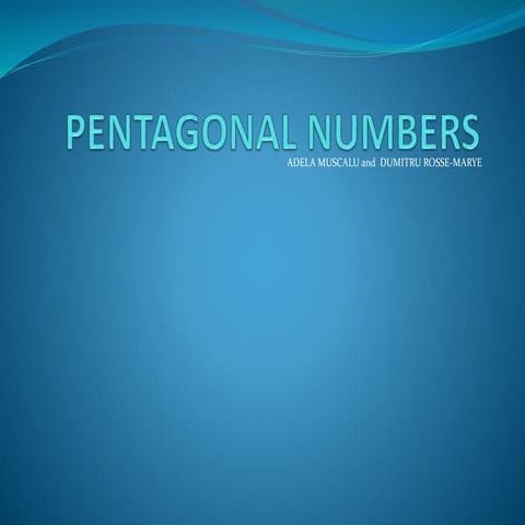 Pentagonal numbers