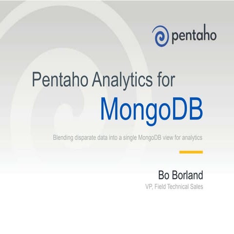 Data Integration and Advanced Analytics for MongoDB: Blend, Enrich and Analyz...