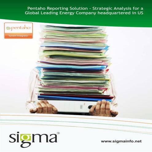 Pentaho Reporting Solution for a Leading Energy Company in US