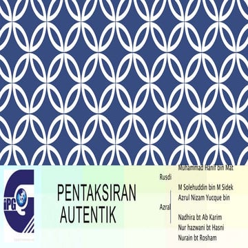 Pentaksiran Autentik
