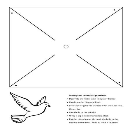 Pentecost pinwheel template