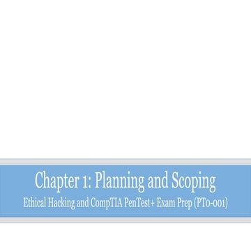 Legend Of Genji - Chapter 1 Download PenTest++Chapter+1+Planning+and+Scoping.pptx