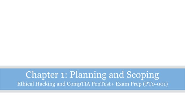Legend Of Genji - Chapter 1 Download PenTest++Chapter+1+Planning+and+Scoping.pptx