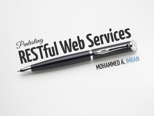 Pentesting RESTful webservices