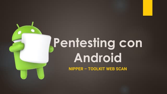 Pentesting con android - Nipper Toolkit Web Scan