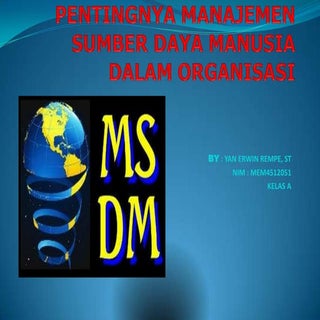 Pentingnya manajemen sumber daya ma...