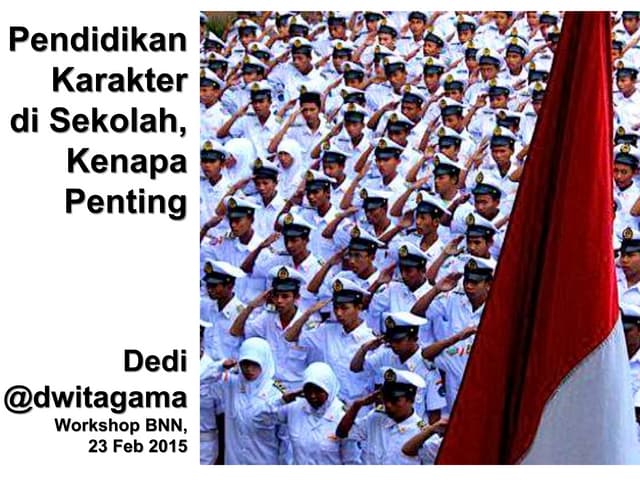 Pentingnya pendidikan karakter anti narkoba di skolah