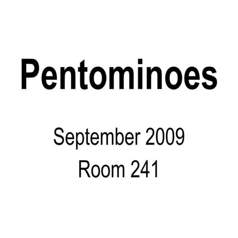 Pentominoes | PPT