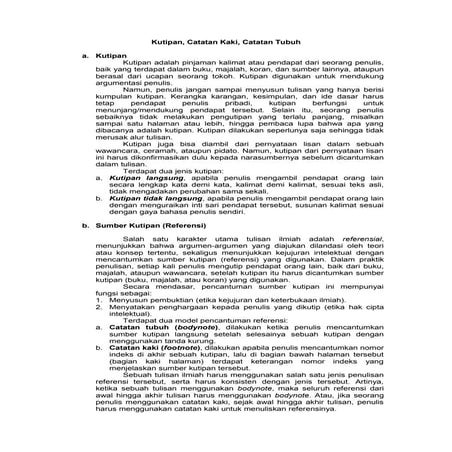 Penulisan kutipan | DOC
