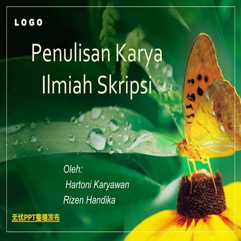 Penulisan karya ilmiah skripsi