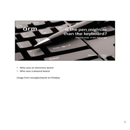 Pen vs keyboard - Physical tools in the digital age