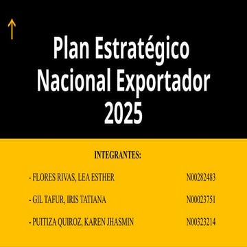 PENX.2025.pptx PLAN NACIONAL EXPORTADOR DE PERÚ | PPTX