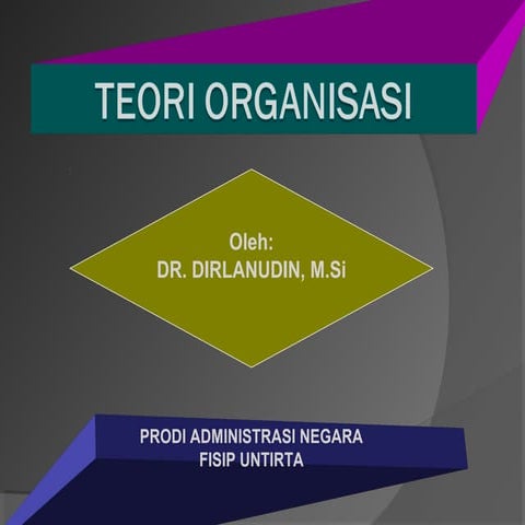 Penyajian Materi Teori Organisasi