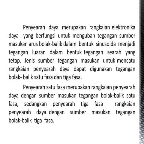 Penyearah 1 fasa dan penyearahan 3 fasa