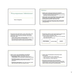 Penyempurnaan administrasi