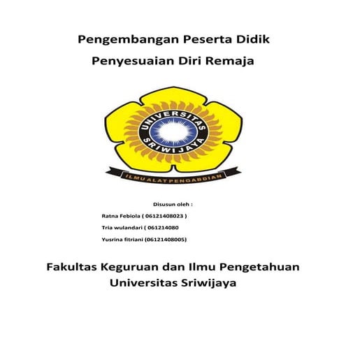 Penyesuaian diri remaja