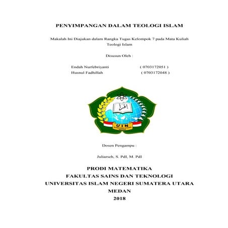 PENYIMPANGAN DALAM TEOLOGI ISLAM 