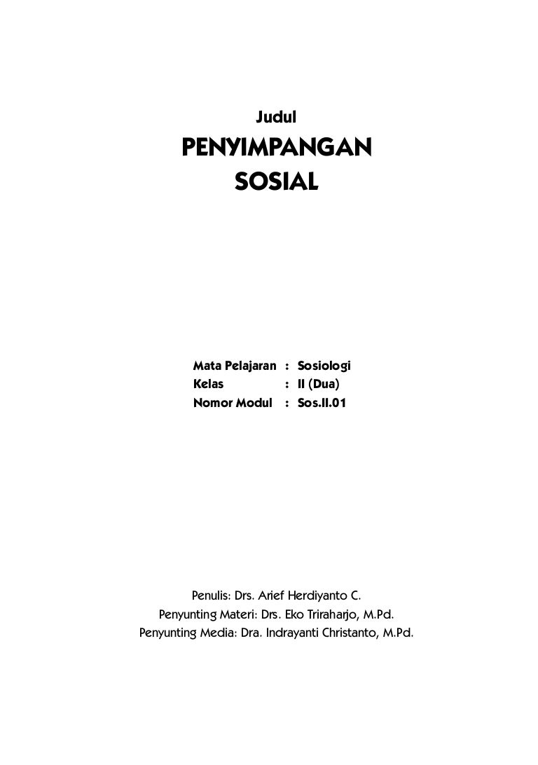 Penyimpangan Sosial