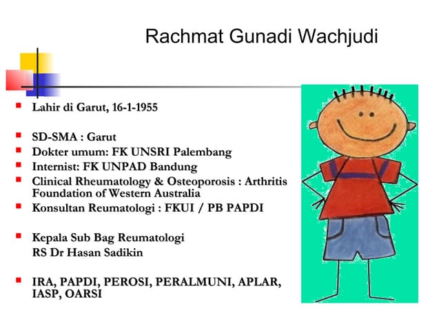 Reumatik, asam urat. keropos tulang dan pengapuran