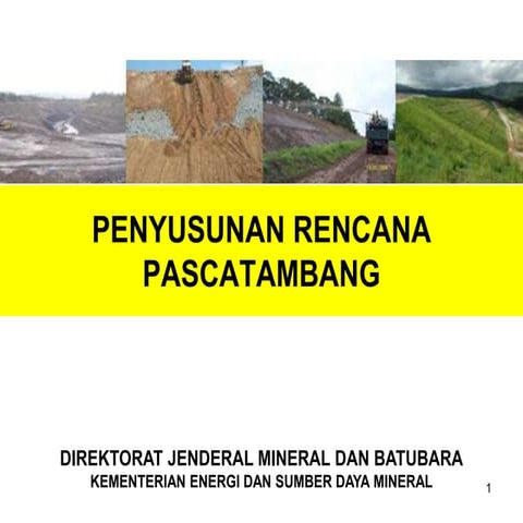 Penyusunan Rencana Pastambang