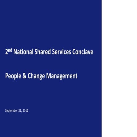 People & Change Management: Shared Services