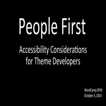 People First Accessibility