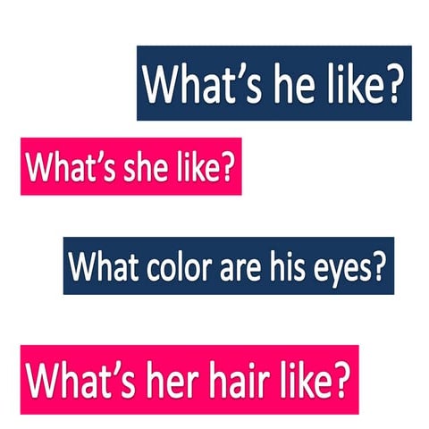 Describing famous people