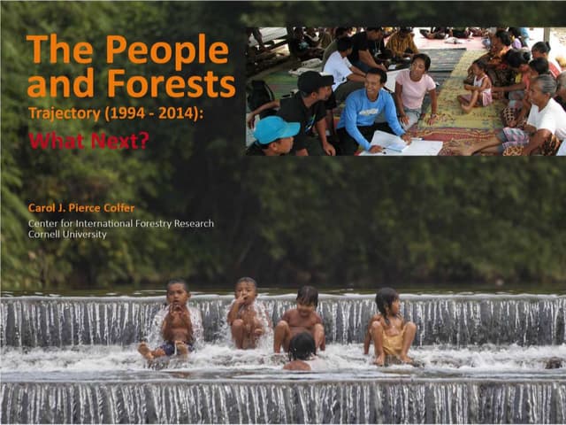 People and forests trajectory