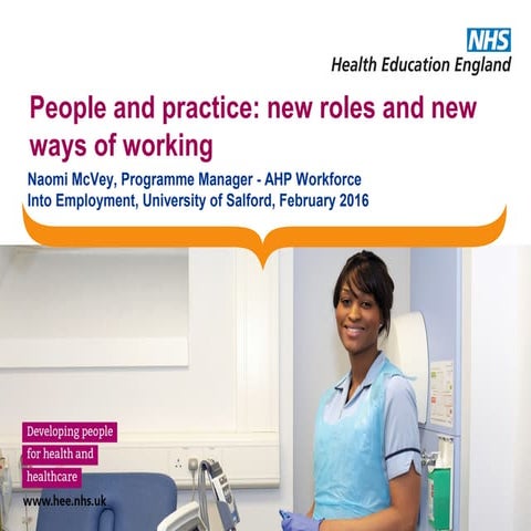 People and practice: new roles and new ways of working