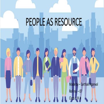 People as resource