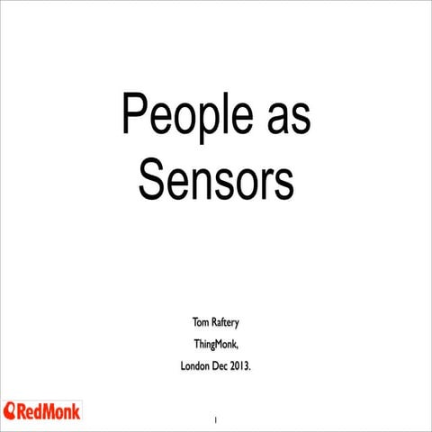 People as sensors - mining social media for meaningful information