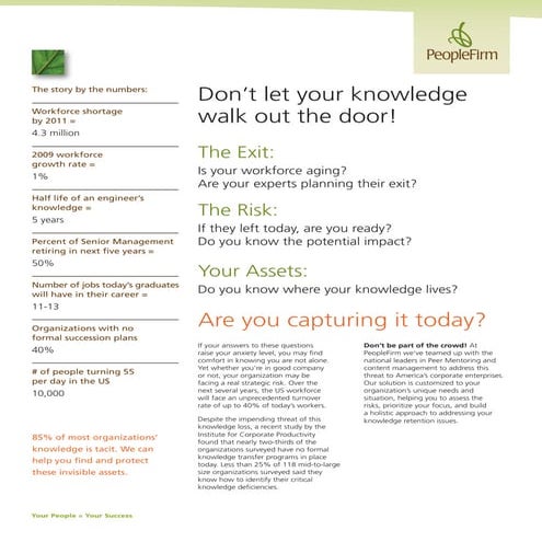 People Firm Knowledge Retention