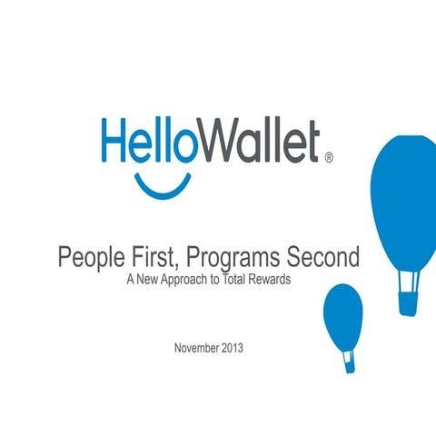People first, programs second a new approach to total rewards | PDF