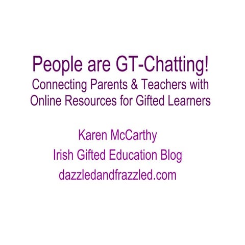 People are GTchatting!