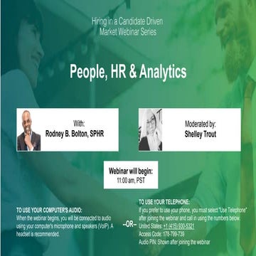 Hiring in a Candidate Driven Market: People, HR & Analytics